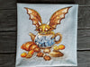 Dragon with Tea Pot - PDF Cross Stitch Pattern - Wizardi