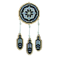 Dreamcatcher - Grey CSW200 Diamond Painting on Plywood Kit - Wizardi