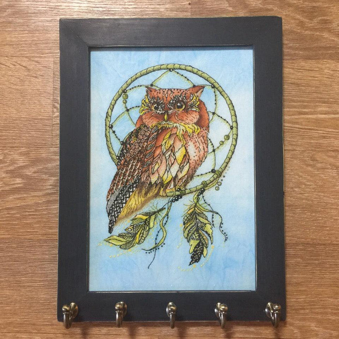 Dreamcatcher with Owl - PDF Cross Stitch Pattern - Wizardi