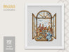 Dreaming girl Cross stitch pattern Travel Cross Stitch pdf People cross stitch pattern Modern Counted cross stitch Window cross stitch - Wizardi