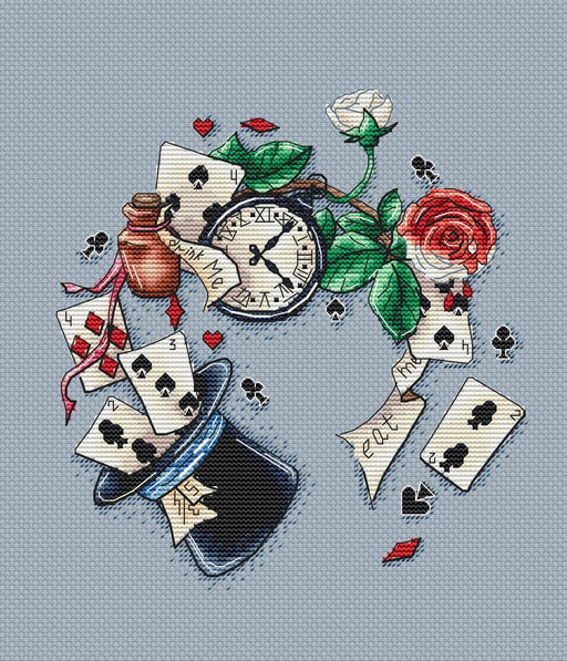 Dreams .Alice in Wonderland - PDF Cross Stitch Pattern - Wizardi