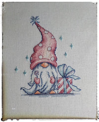 Dwarf with a Gift - PDF Cross Stitch Pattern - Wizardi