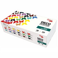 Rosa Talent Matt Acrylic Paint Set for Decor 18 colors (0.68 oz each)