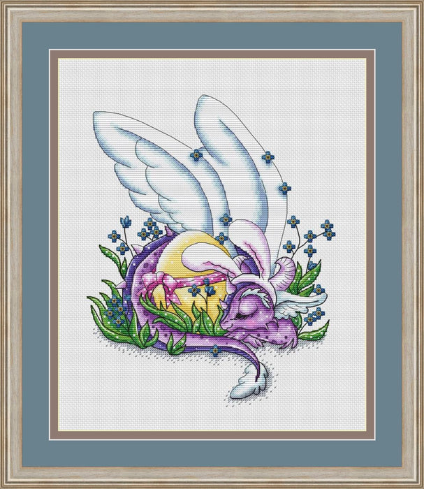 Easter Dragon - PDF Cross Stitch Pattern - Wizardi