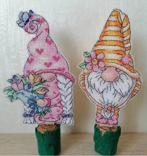 Easter Dwarfs - PDF Cross Stitch Pattern - Wizardi