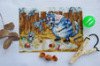 Educational Moment with Blue Cats - PDF Cross Stitch Pattern - Wizardi