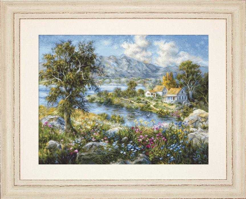 Enchanted Cottage B615L Counted Cross-Stitch Kit - Wizardi