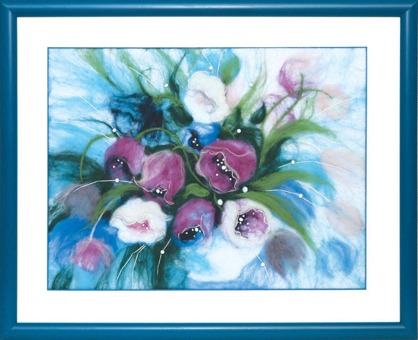 Felting kit V-199C "Morning tulips" - Wizardi