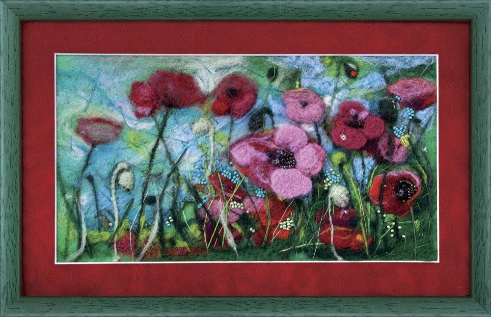 Felting kit V-45C "Poppies" - Wizardi