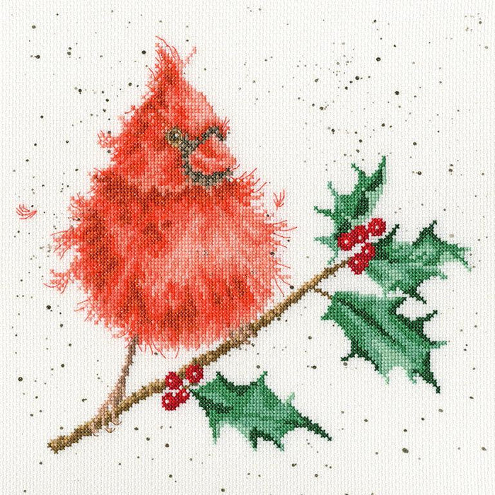 Festive Feathers XHD67 Counted Cross Stitch Kit - Wizardi