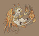 Fire Griffin - PDF Cross Stitch Pattern - Wizardi