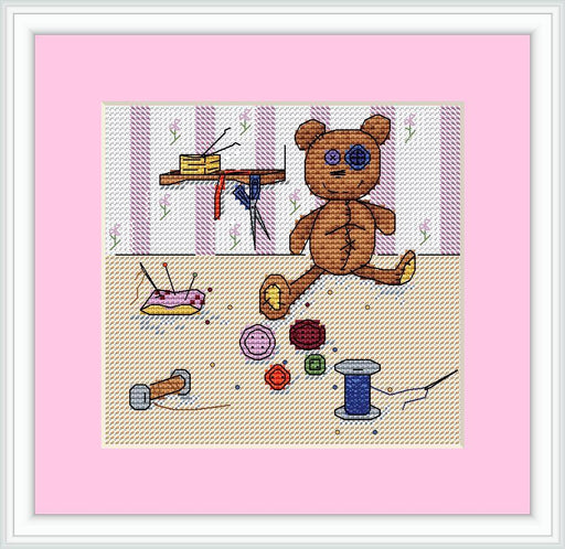 First Toy - PDF Free Cross Stitch Pattern - Wizardi