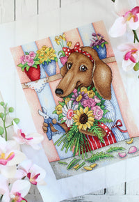 Florist SNV-677 Counted Cross Stitch Kit - Wizardi