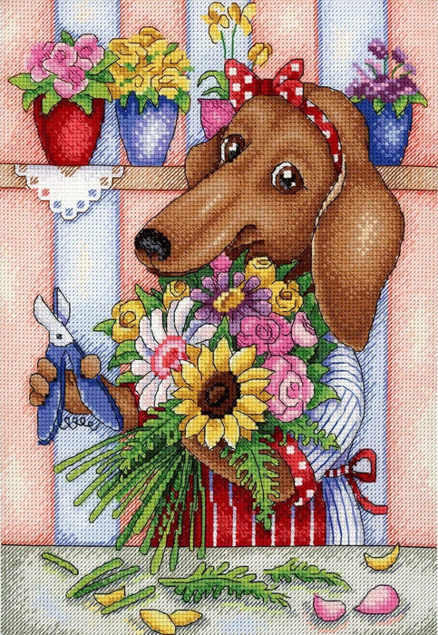 Florist SNV-677 Counted Cross Stitch Kit - Wizardi