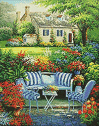 Flower Garden WD097 14.9 x 18.9 inches Wizardi Diamond Painting Kit - Wizardi