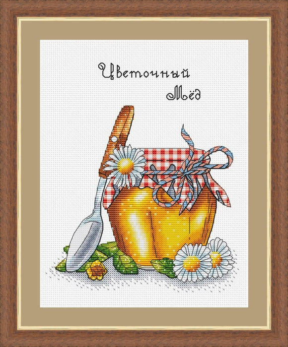 Flower Honey - PDF Cross Stitch Pattern - Wizardi