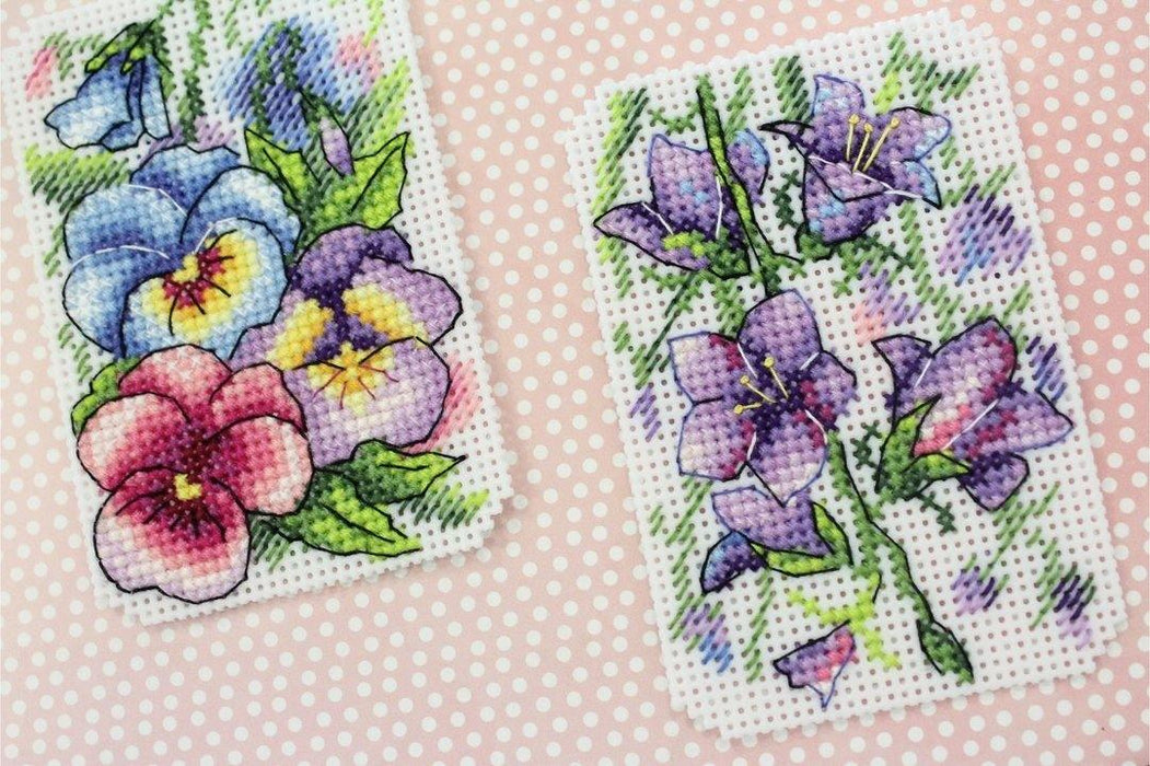 Flower Symphony P-491 / SR-491 Plastic Canvas Counted Cross Stitch Kit - Wizardi