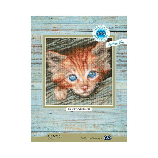 Fluffy observer M710 Counted Cross Stitch Kit - Wizardi