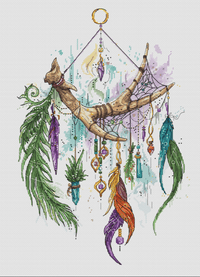 Forest Catcher - PDF Cross Stitch Pattern - Wizardi