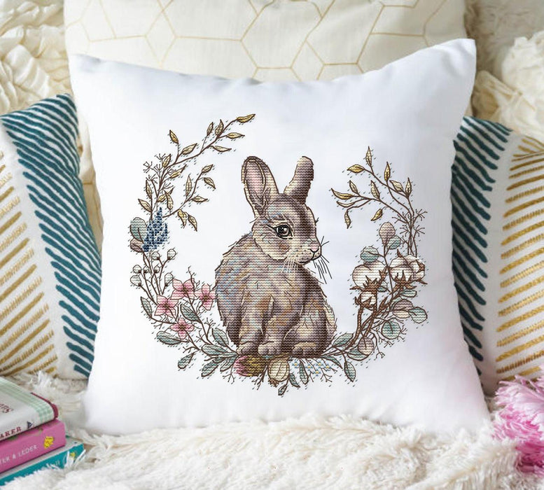 Forest Dweller. Rabbit - PDF Cross Stitch Pattern - Wizardi