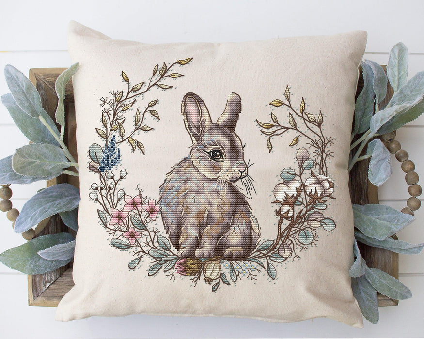 Forest Dweller. Rabbit - PDF Cross Stitch Pattern - Wizardi