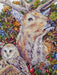 Forest Symphony. Magnificent Deer with Owl - PDF Cross Stitch Pattern - Wizardi