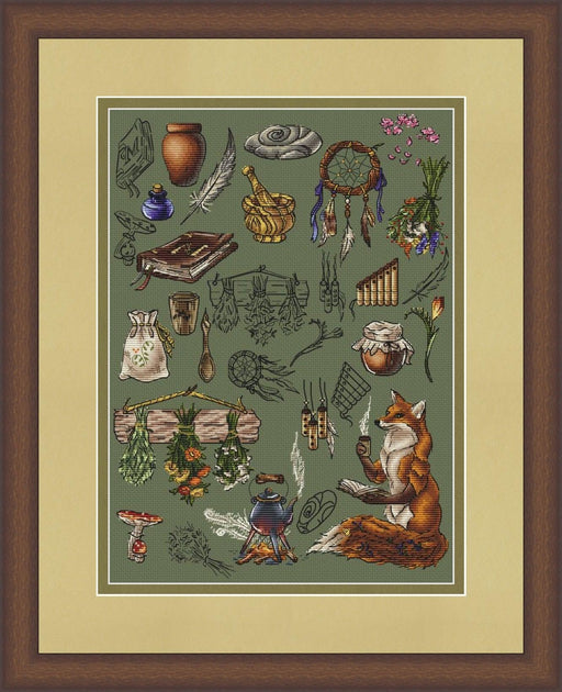 Fox-enchantress - PDF Cross Stitch Pattern - Wizardi