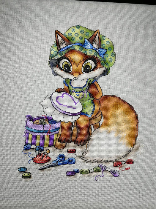 Fox. Needlewoman - PDF Cross Stitch Pattern - Wizardi