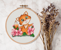 Fox - PDF Cross Stitch Pattern - Wizardi