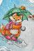 Fox Under Umbrella - PDF Cross Stitch Pattern - Wizardi