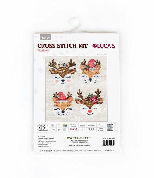 Foxes and Deer JK032L Counted Cross-Stitch Kit - Wizardi