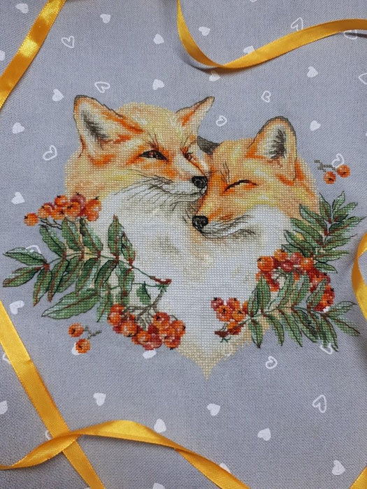 Foxes. Love & Loyalty - PDF Cross Stitch Pattern - Wizardi