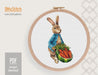 Funny bunny Cross stitch pattern Rabbit Cross Stitch pdf Modern cross stitch pattern Nursery cross stitch Woodland cross stitch Carrot - Wizardi