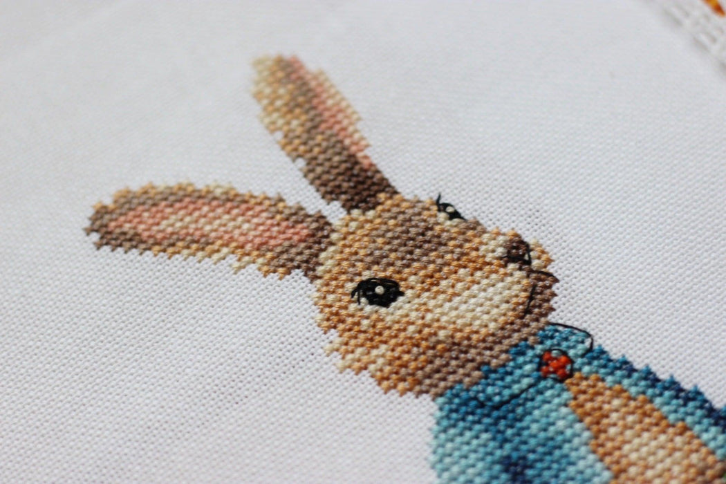 Funny bunny Cross stitch pattern Rabbit Cross Stitch pdf Modern cross stitch pattern Nursery cross stitch Woodland cross stitch Carrot - Wizardi