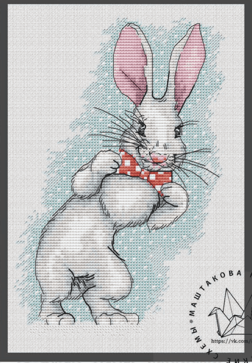 Funny Bunny - PDF Cross Stitch Pattern - Wizardi