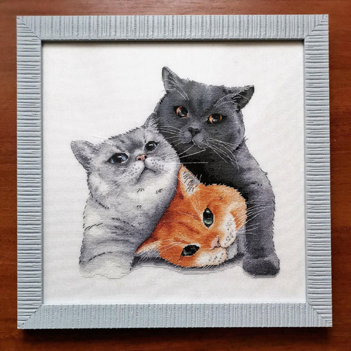 Furry trio - PDF Counted Cross Stitch Pattern - Wizardi