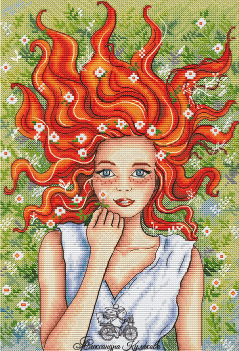 Ginger Summer - PDF Cross Stitch Pattern - Wizardi