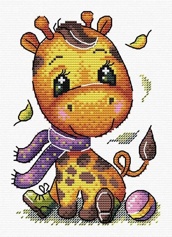 Giraffe SM-597 Counted Cross-Stitch Kit - Wizardi