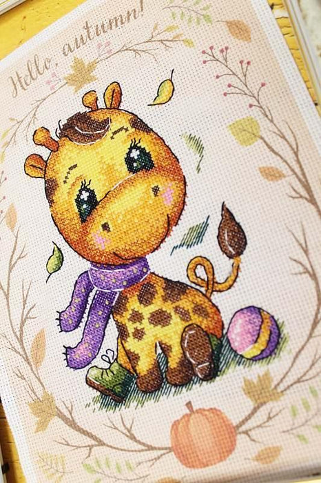 Giraffe SM-597 Counted Cross-Stitch Kit - Wizardi