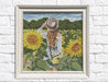 Girl in Sunflower Field CS2625 7.9 x 7.9 inches Crafting Spark Diamond Painting Kit - Wizardi