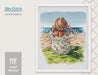 Girl on the beach Cross stitch pattern Ocean Cross Stitch pdf Modern cross stitch pattern Sea cross stitch Counted cross stitch Summer - Wizardi