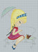 Girl Outside - Free PDF Cross Stitch Pattern - Wizardi