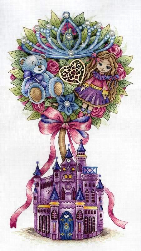 Girls Dream SNV-717 Counted Cross Stitch Kit - Wizardi