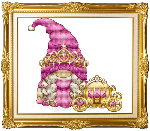 Gnome Princess - PDF Cross Stitch Pattern - Wizardi