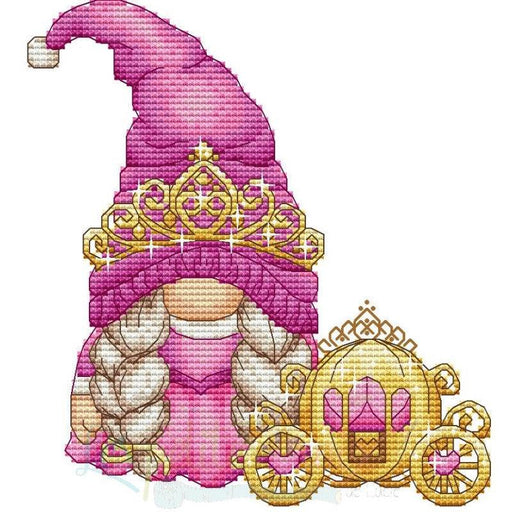 Gnome Princess - PDF Cross Stitch Pattern - Wizardi