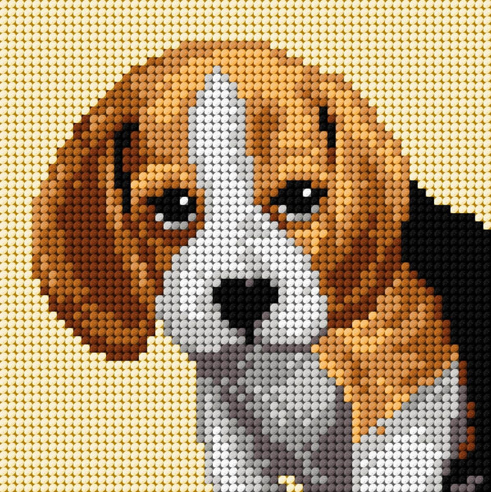 Gobelin canvas for halfstitch without yarn Beagle 2720D - Wizardi