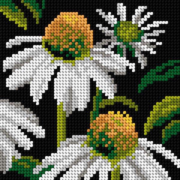 Gobelin canvas for halfstitch without yarn Echinacea - Wizardi