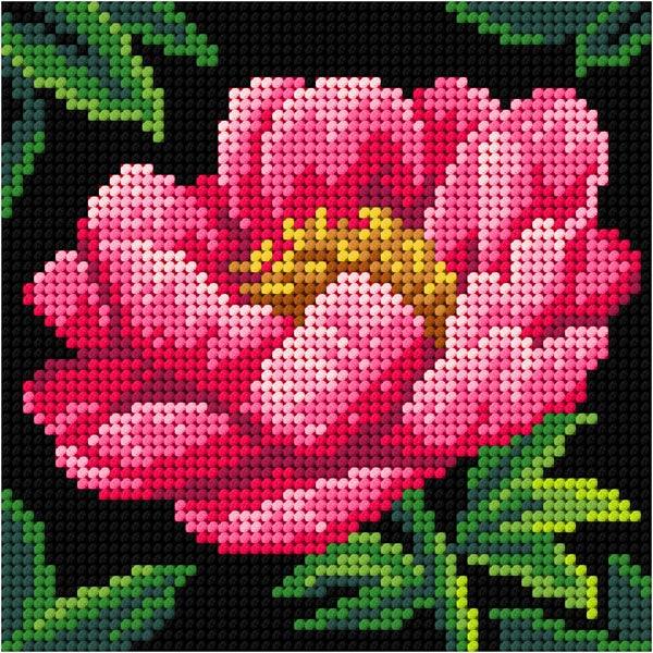 Gobelin canvas for halfstitch without yarn Flowers Bells - Wizardi