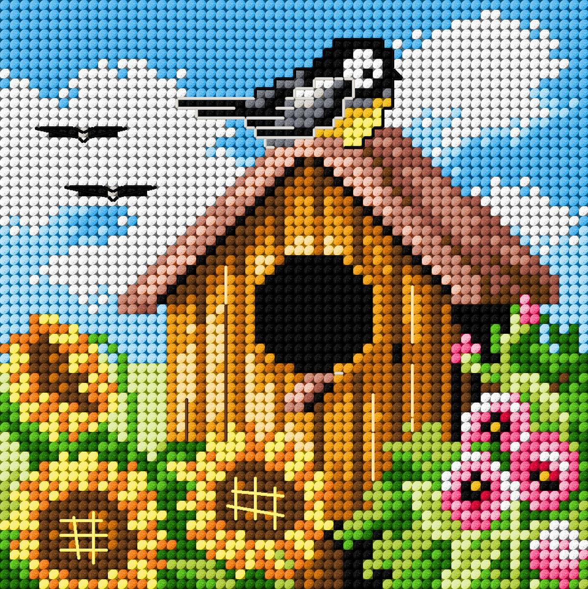 Gobelin canvas for halfstitch without yarn Four Seaseons - Summer 2306D - Wizardi