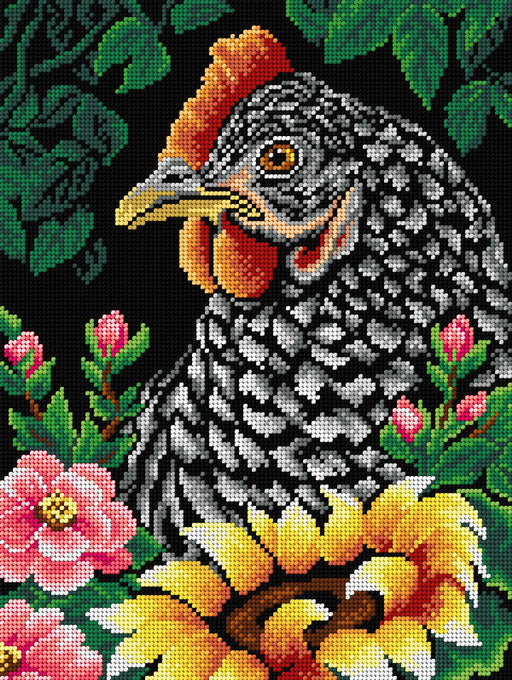 Gobelin canvas for halfstitch without yarn Hen 3382J - Wizardi